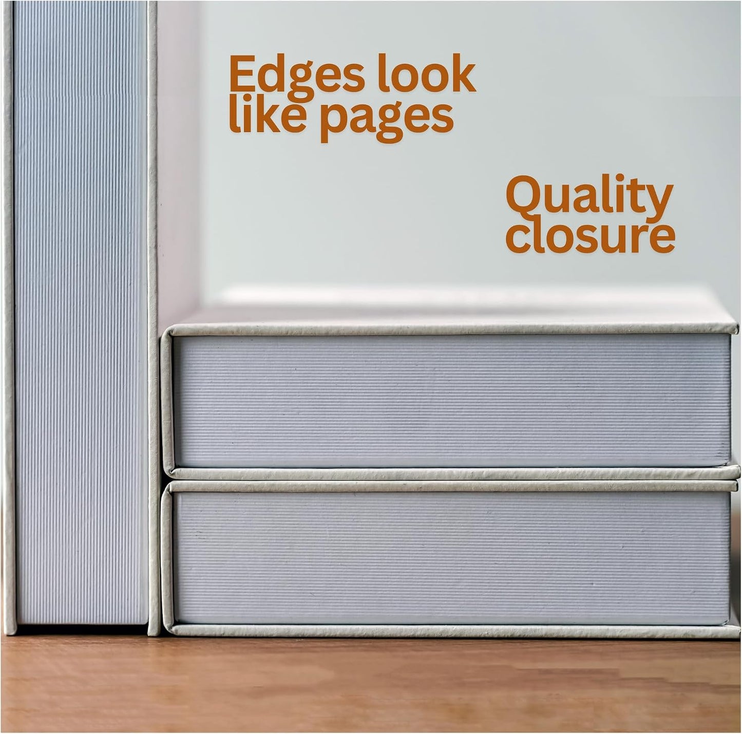 Tadome Fake Books for Decoration & Hidden Storage / White / Set of 3