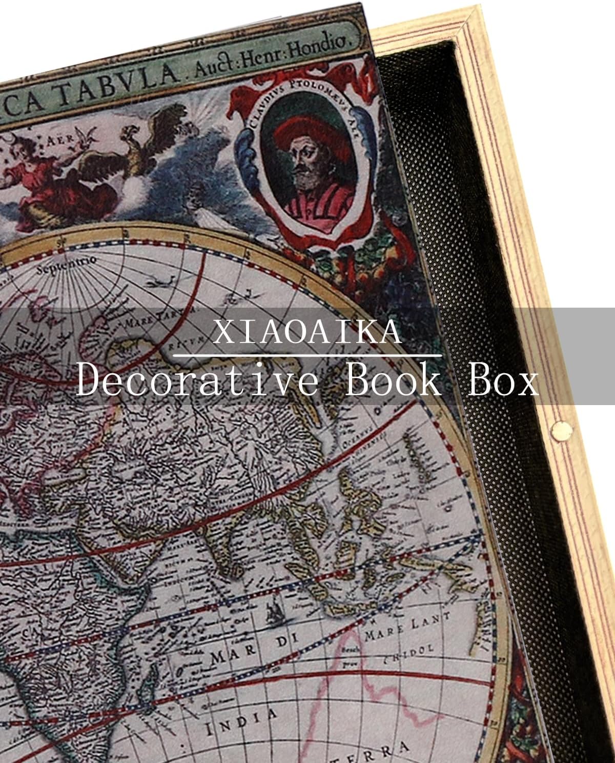 Vintage Faux Book Boxes / 1 x Map