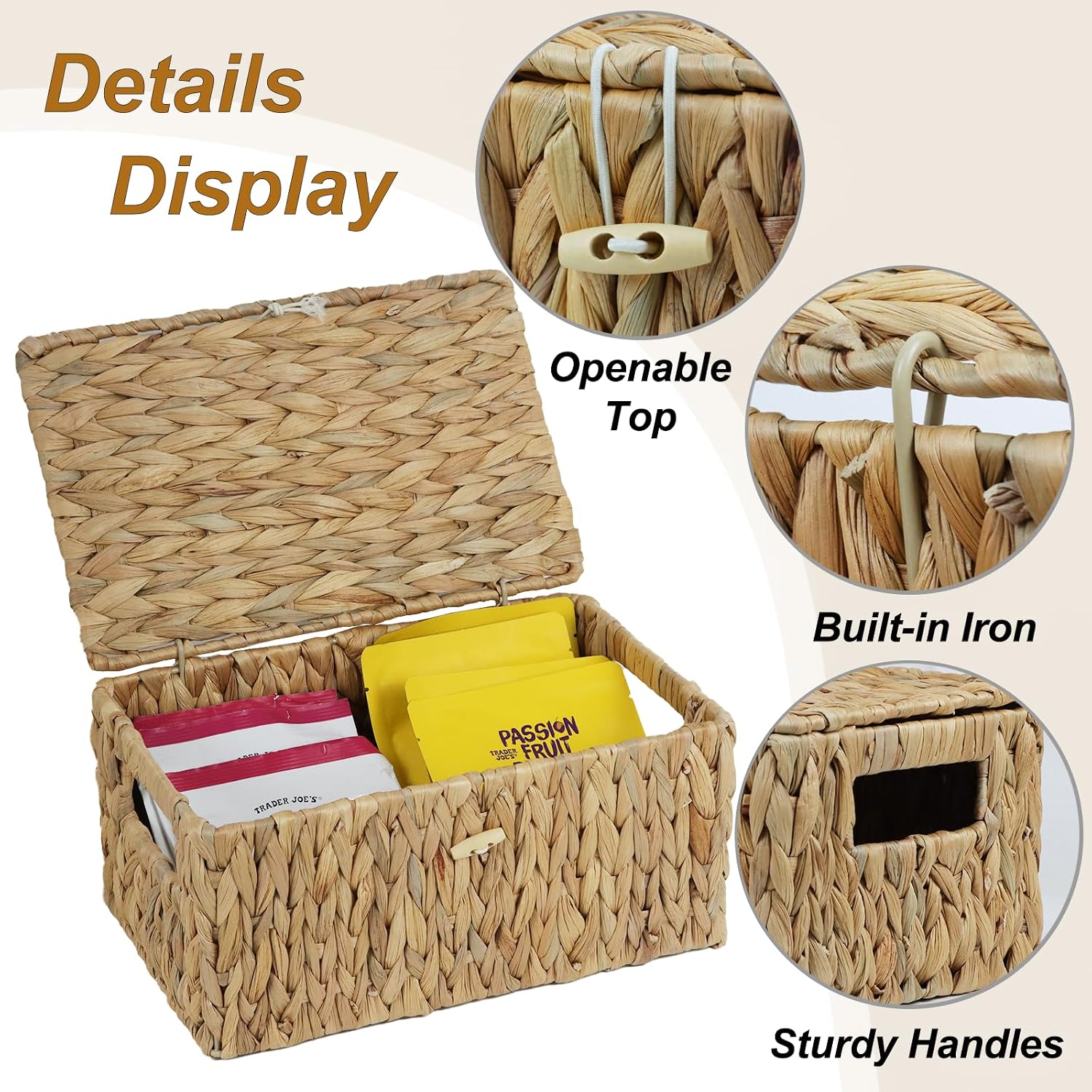 Rectangular Wicker Basket / Medium