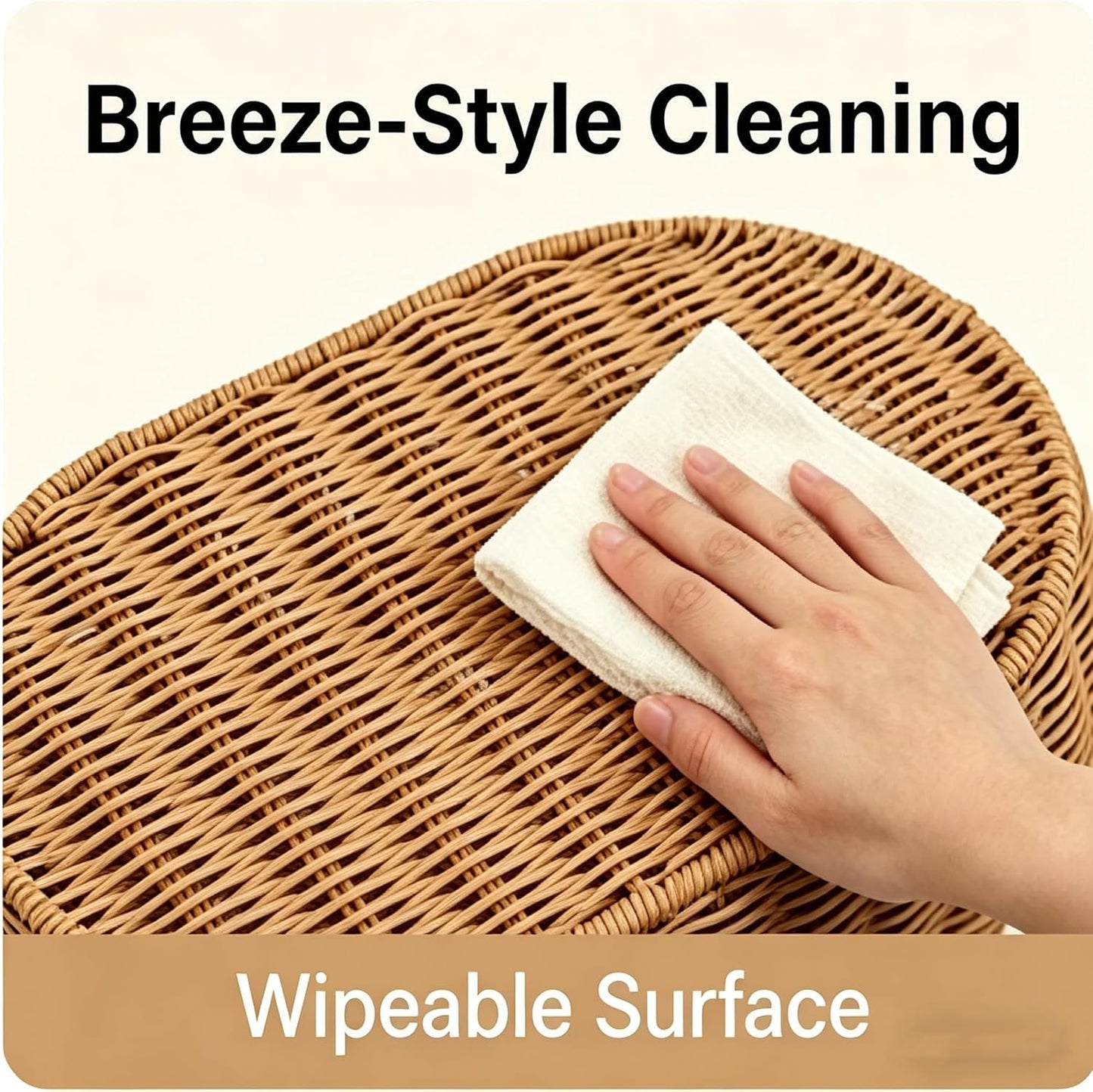 Scalloped Edge Baskets / Medium, Large, Small / Oval / Set of 3