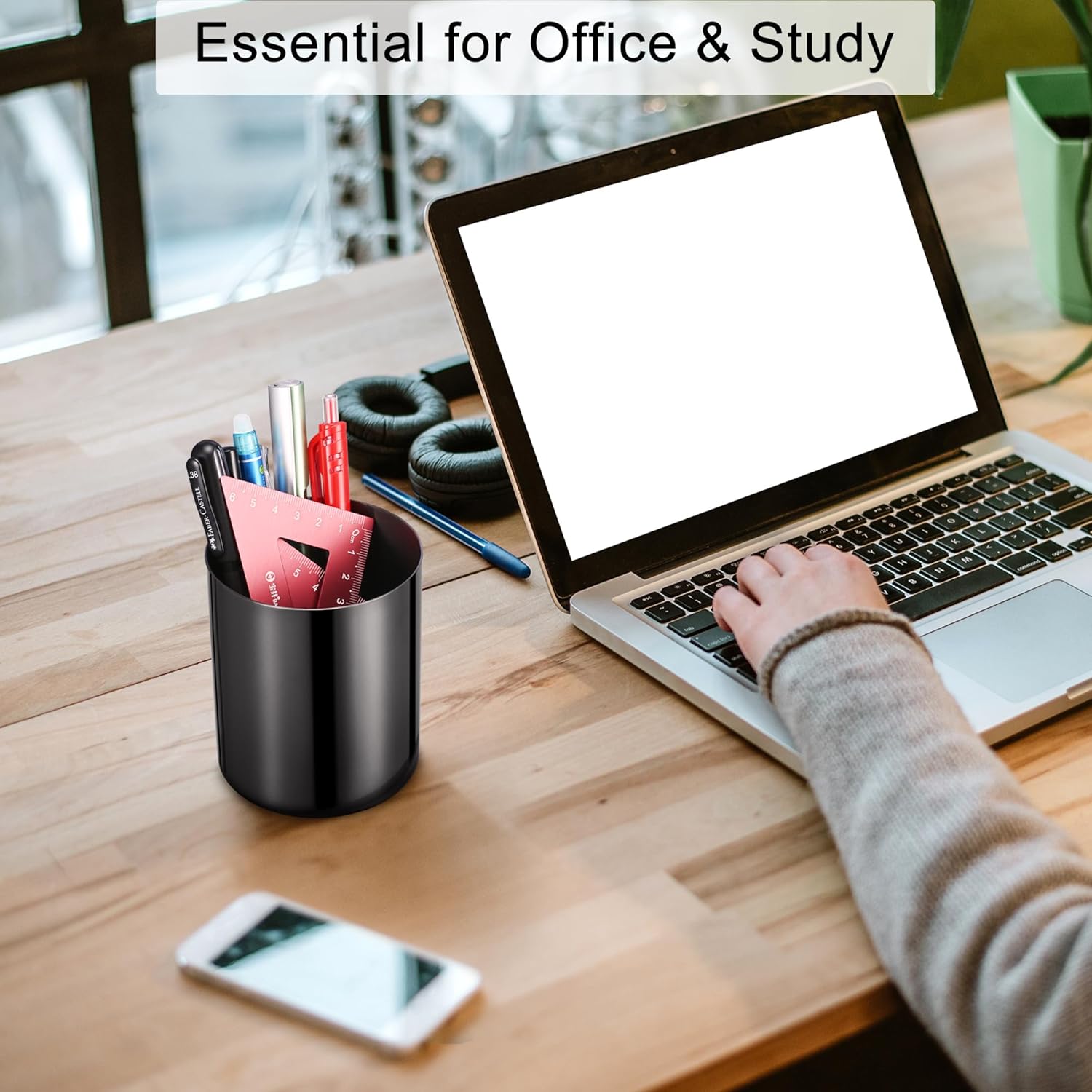Desktop Stationery Organizer / Black