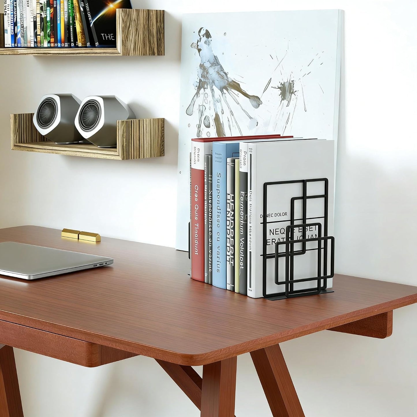 Decorative Bookends / Book Ends Heavy Duty / Black