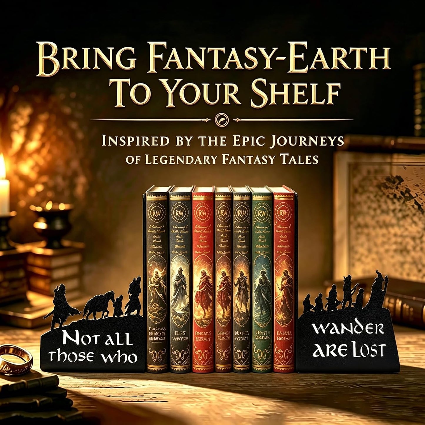 Home Shelves & / Large Unique Book Holders / Black