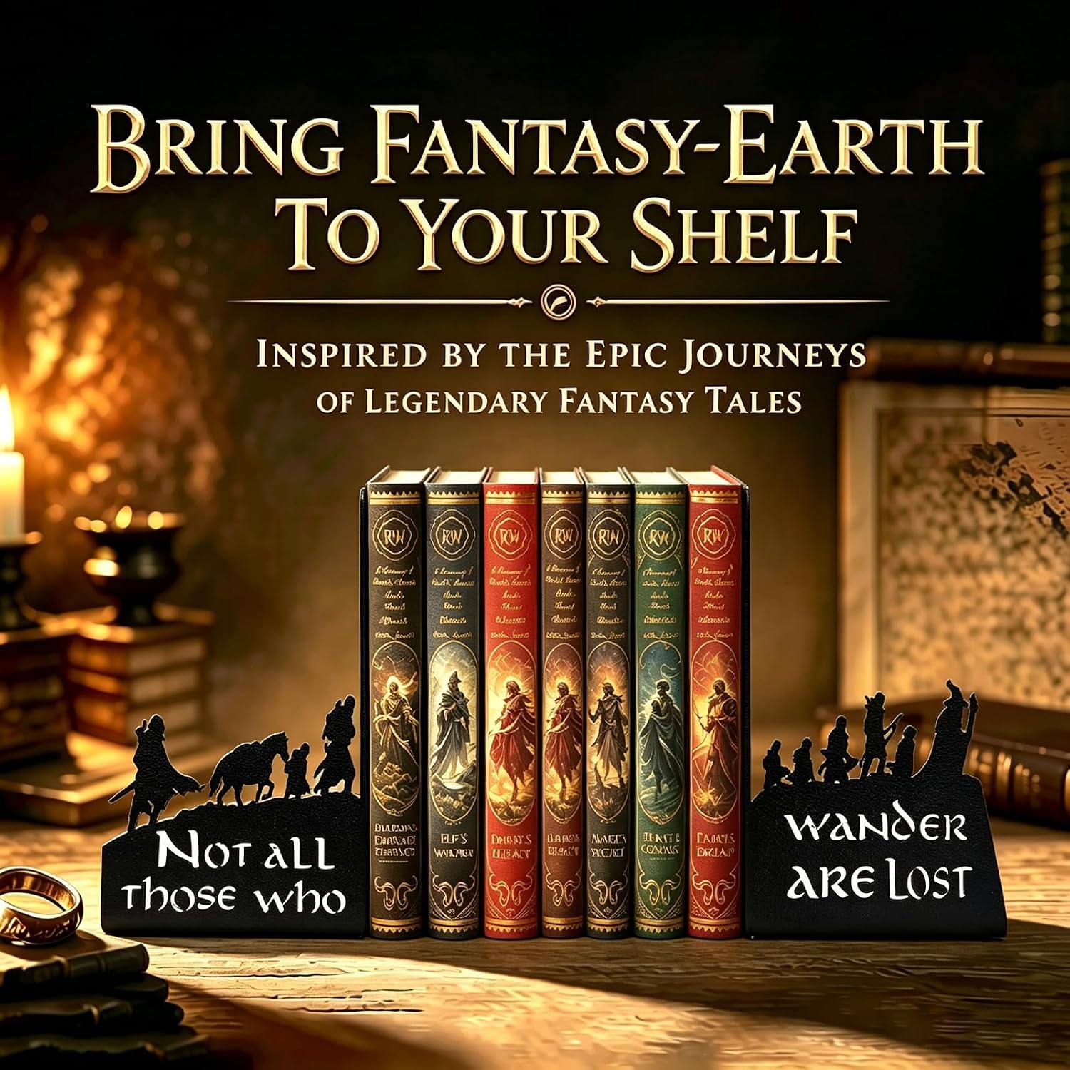 Home Shelves & / Large Unique Book Holders / Black