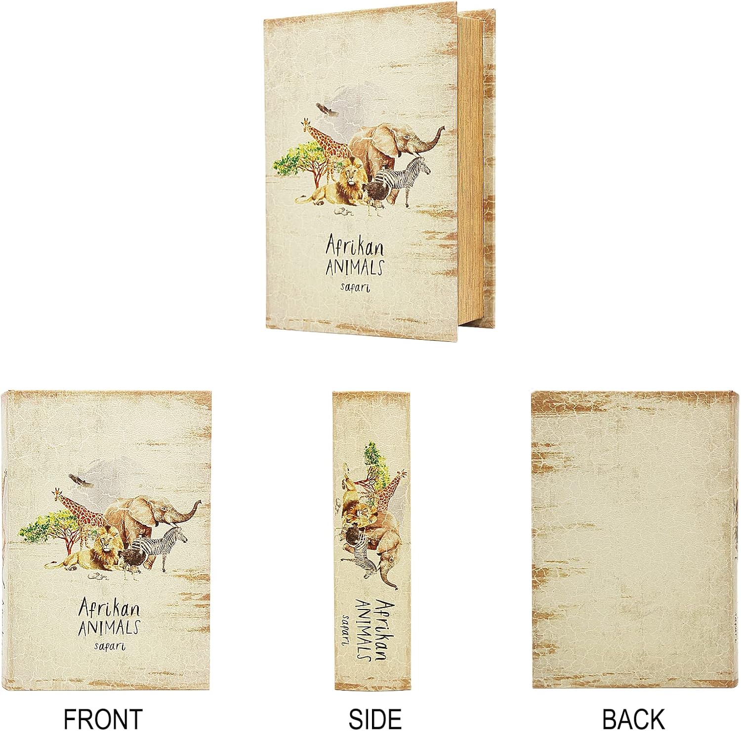 Decorative Book Boxes / Afrikan Animals