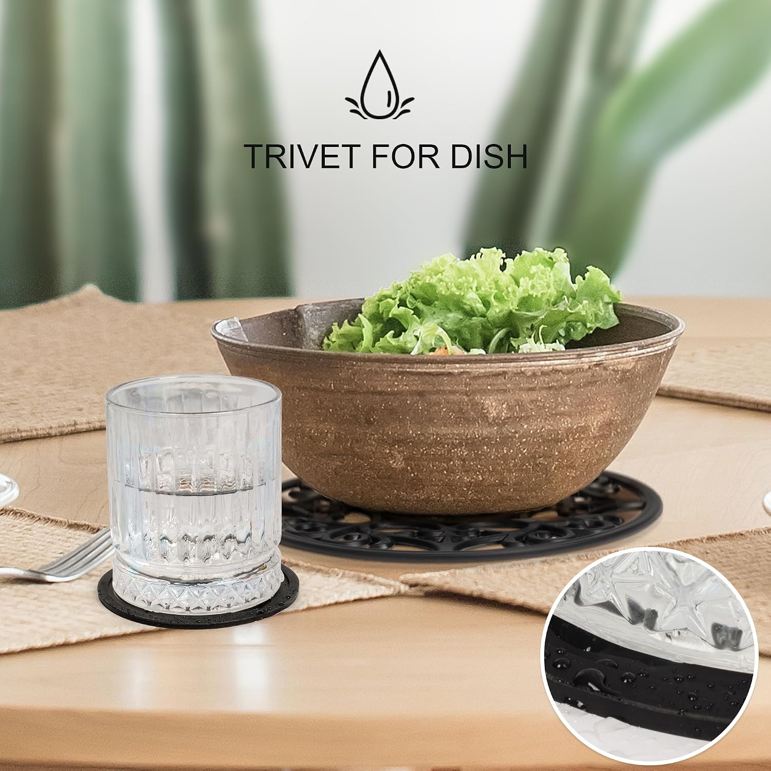 Pans and Dishes + 4 Coasters