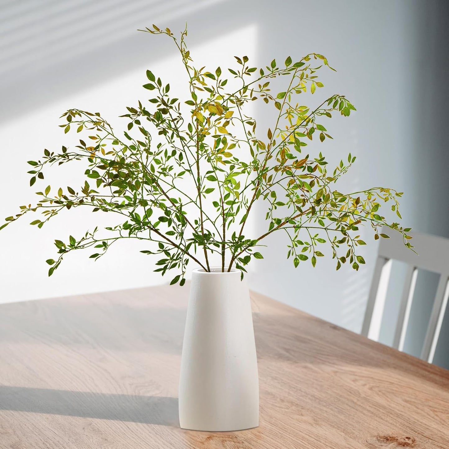 43.3" Nandina Branches Tall Faux Plant Stems for Vase / Orange / Set of 2
