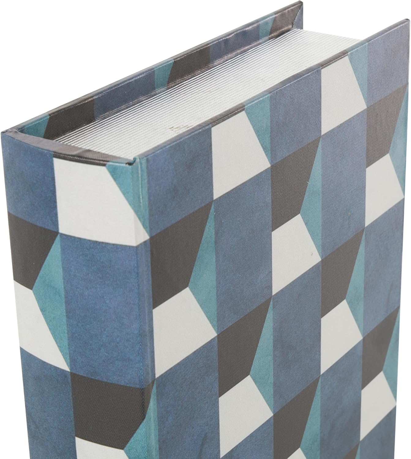Faux Leather Decorative Box Faux Book Storage Book Shaped Boxes / Blue / 13", 11", 9"H