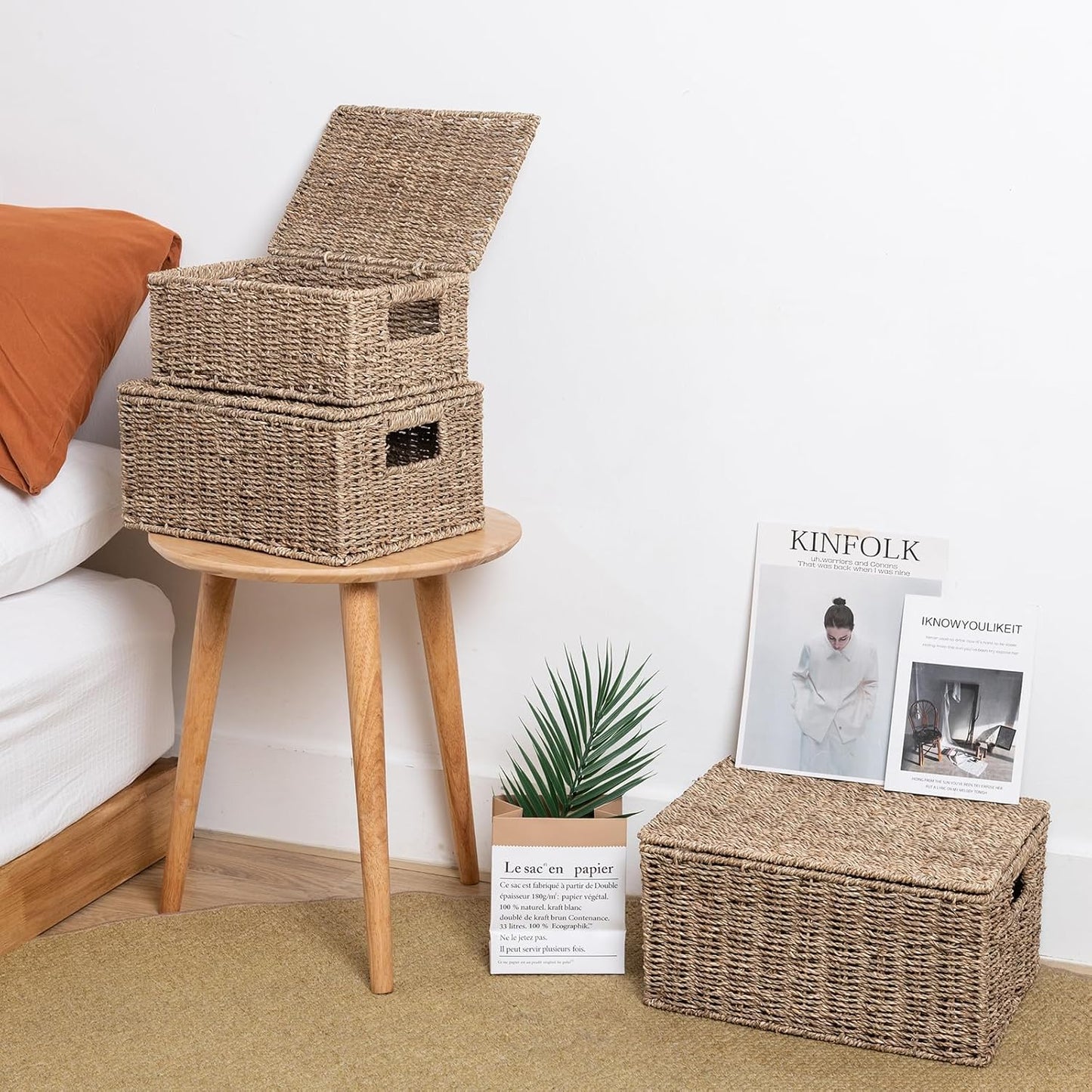 Wicker Storage Baskets / Sea Grass