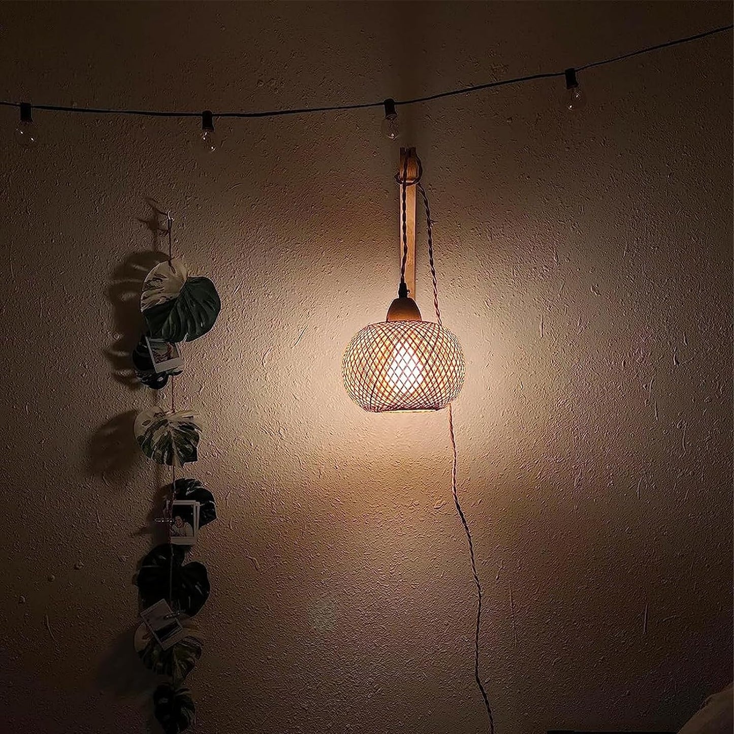 Boho Wall Lamp / Orange