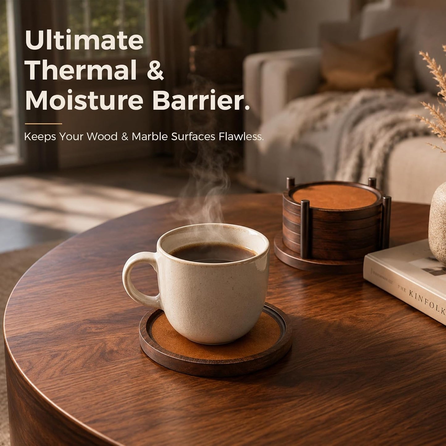 Holder Coffee Table Decor / Dark Brown / Set of 6