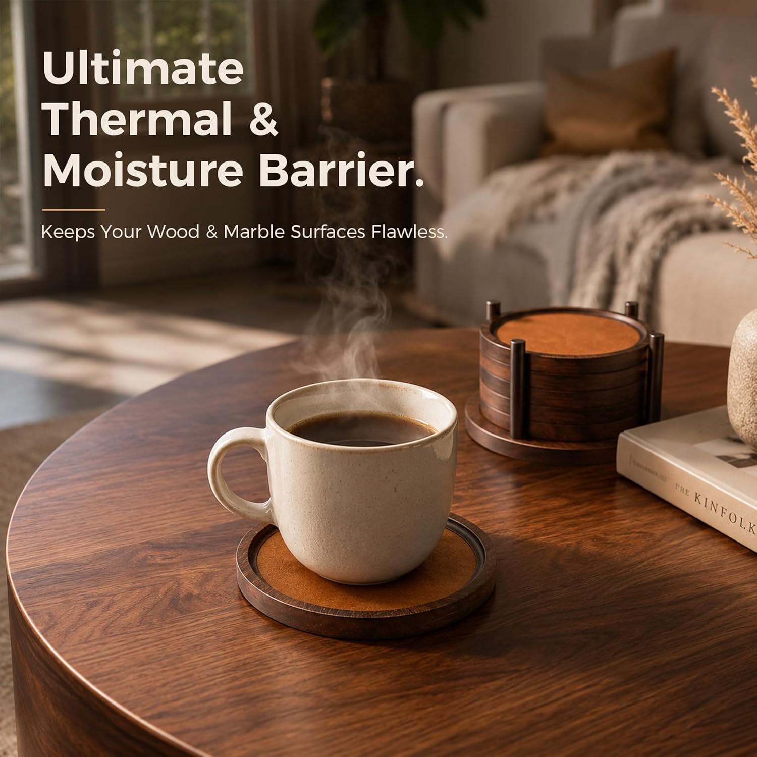 Holder Coffee Table Decor / Dark Brown / Set of 6