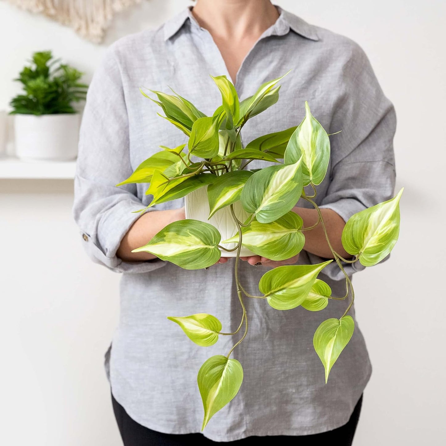 Artificial Trailing Ivy Plant / Green