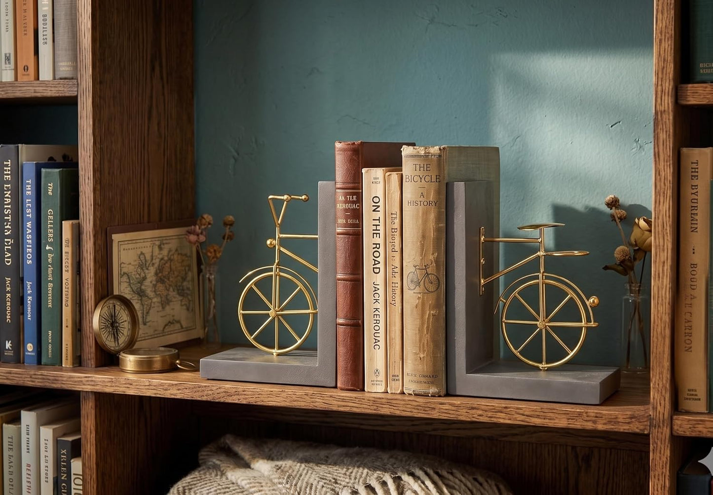 Handcrafted Distressed Wood & Metal Book
