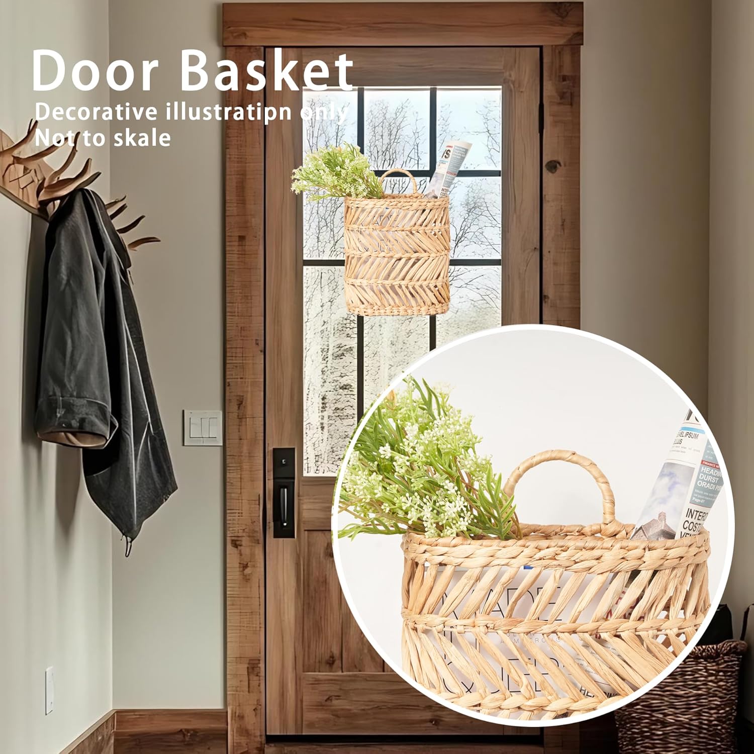Large Farmhouse Outdoor Planter / Natural 12"h / Set of 12
