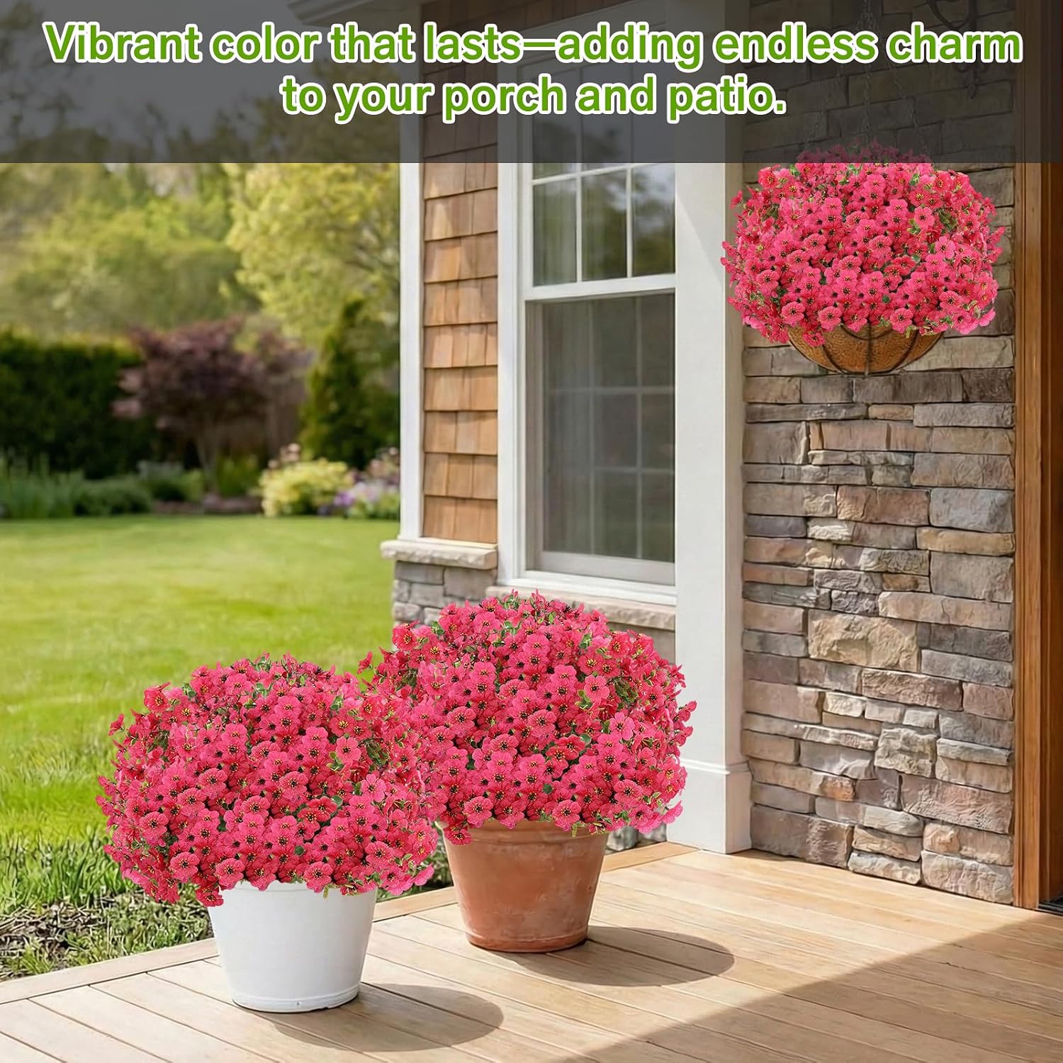13Bundles Silk Realistic UV Resistant Faux Flowers / Rose / Artificial Flowers / Set of 13