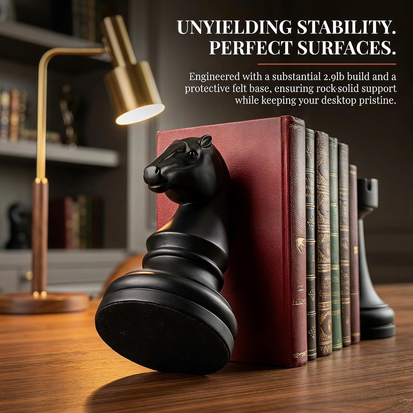 Unique Bookends Decor / Black