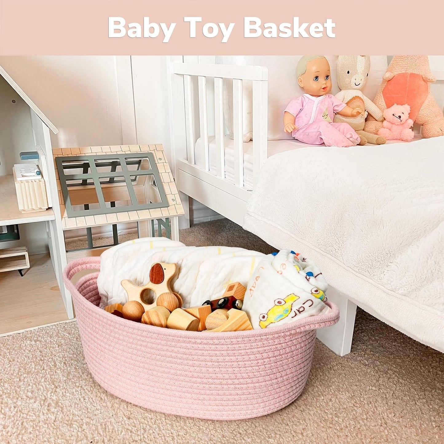 Small Woven Basket for Gifting / Pink