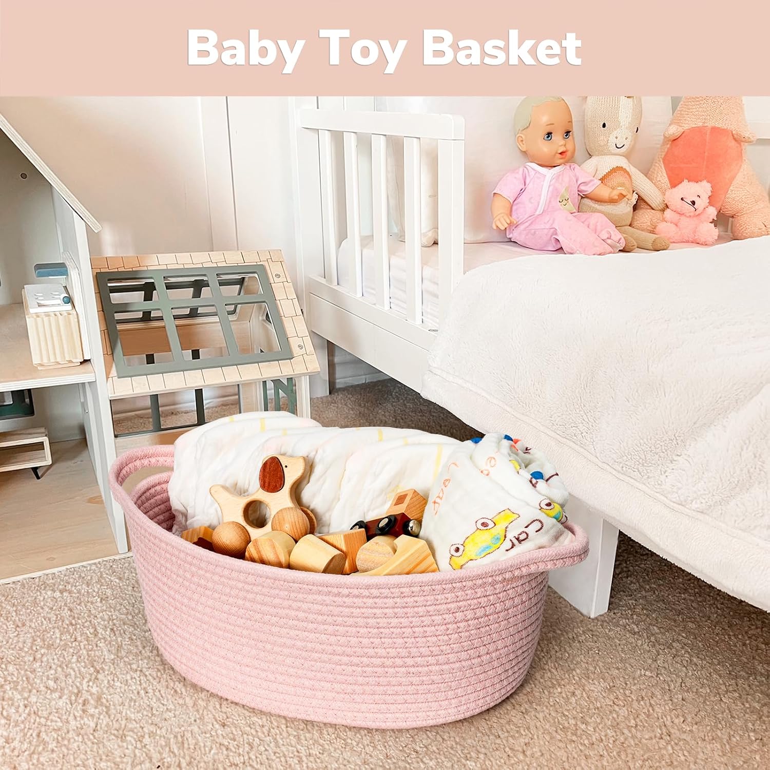 Small Woven Basket for Gifting / Pink