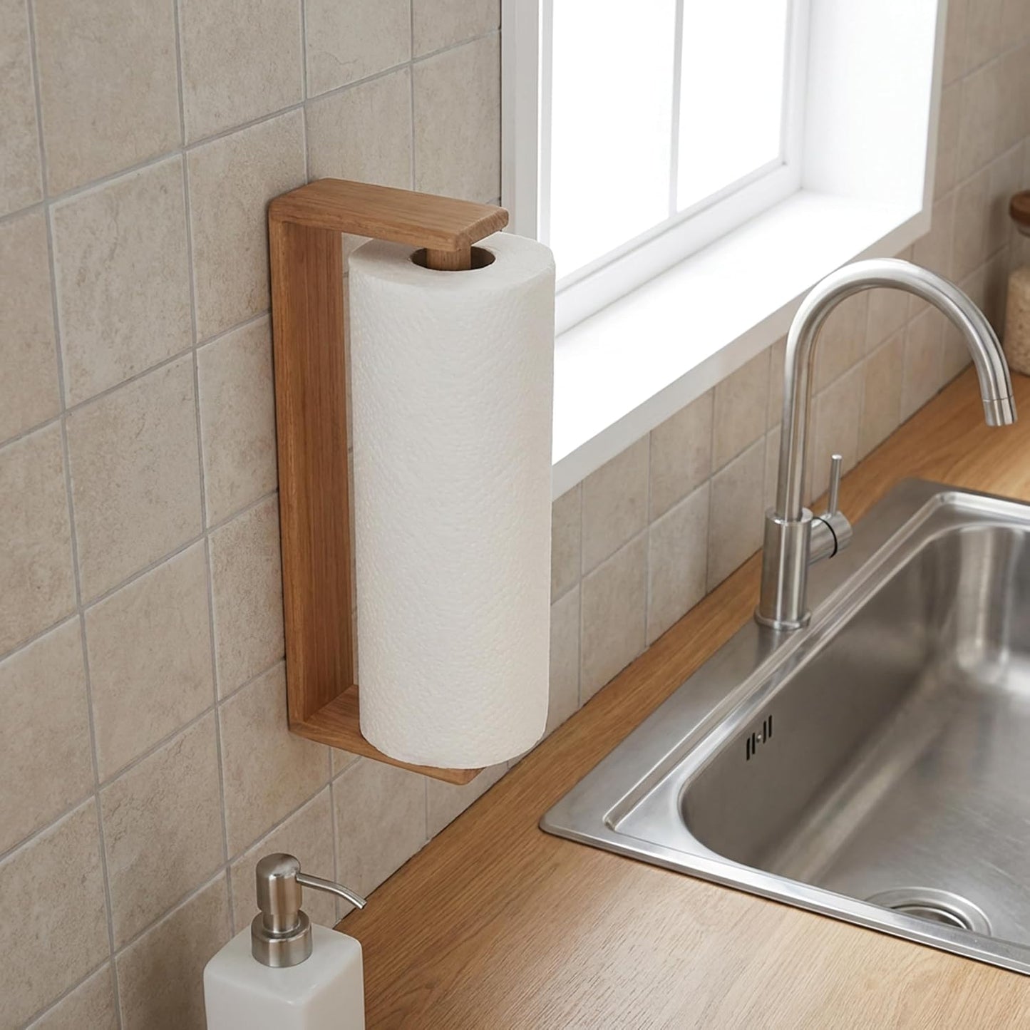 Whitecap Teak Wall-Mount Paper Towel Holder