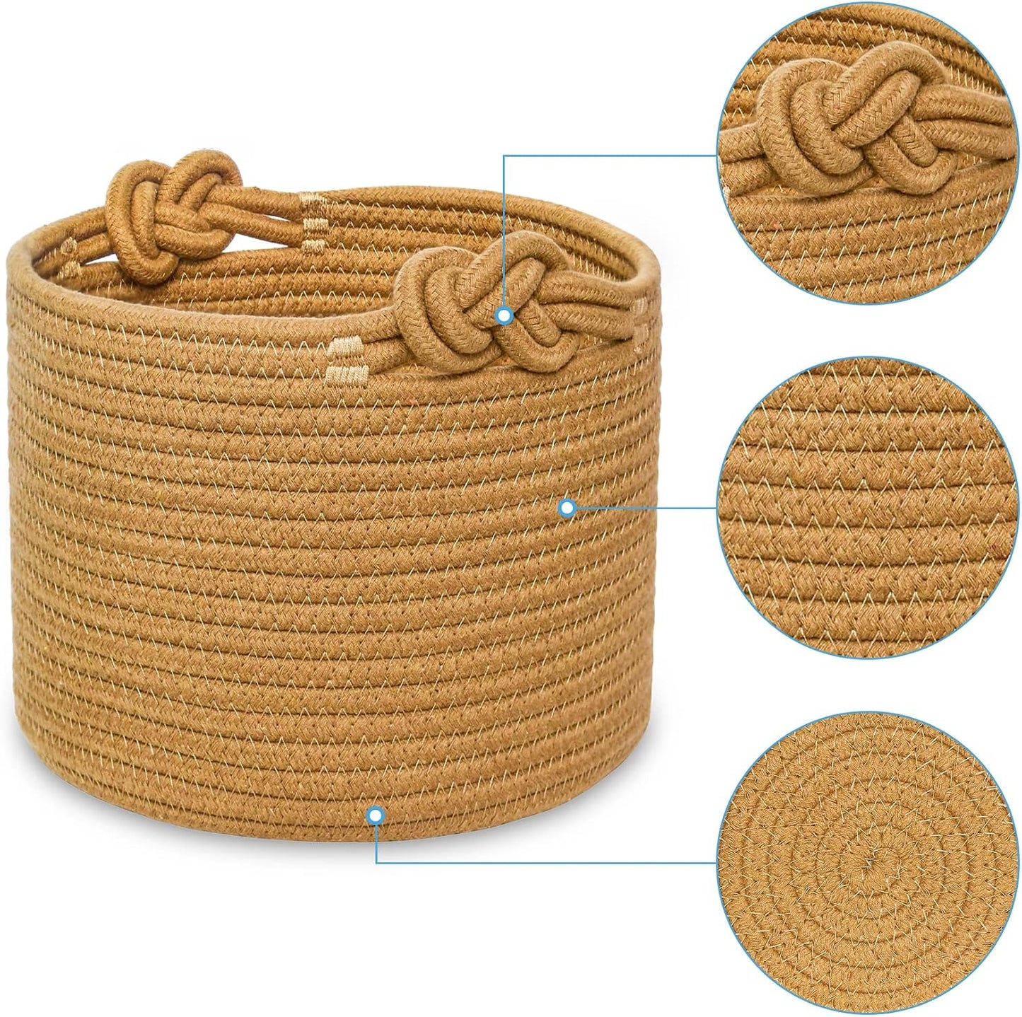 Small Woven Basket / Brown-a