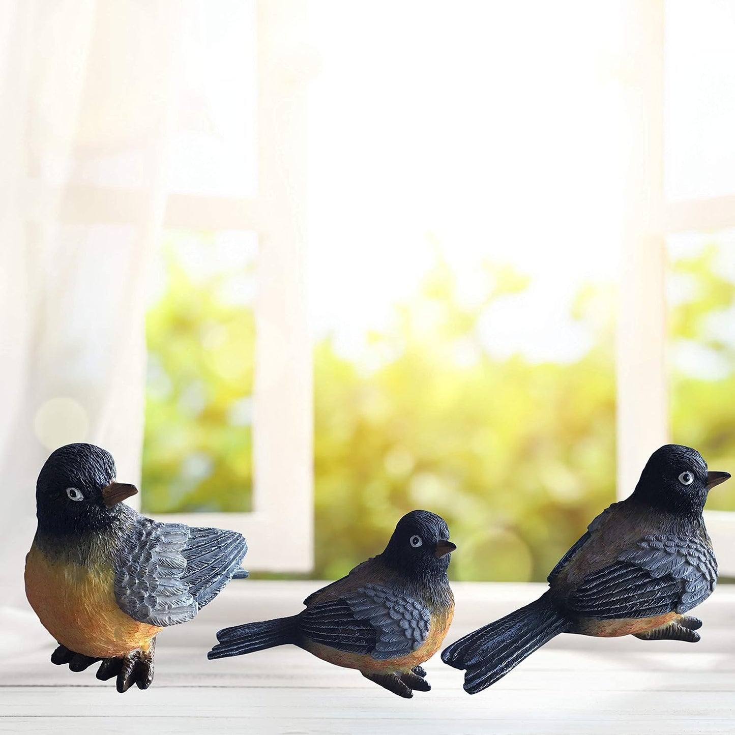 Robin Bird Figurines / Set of 3
