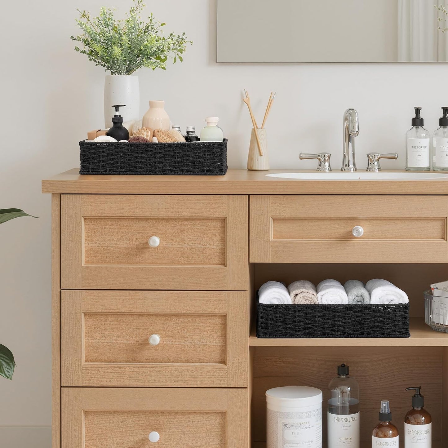 Toilet Paper Baskets / Black