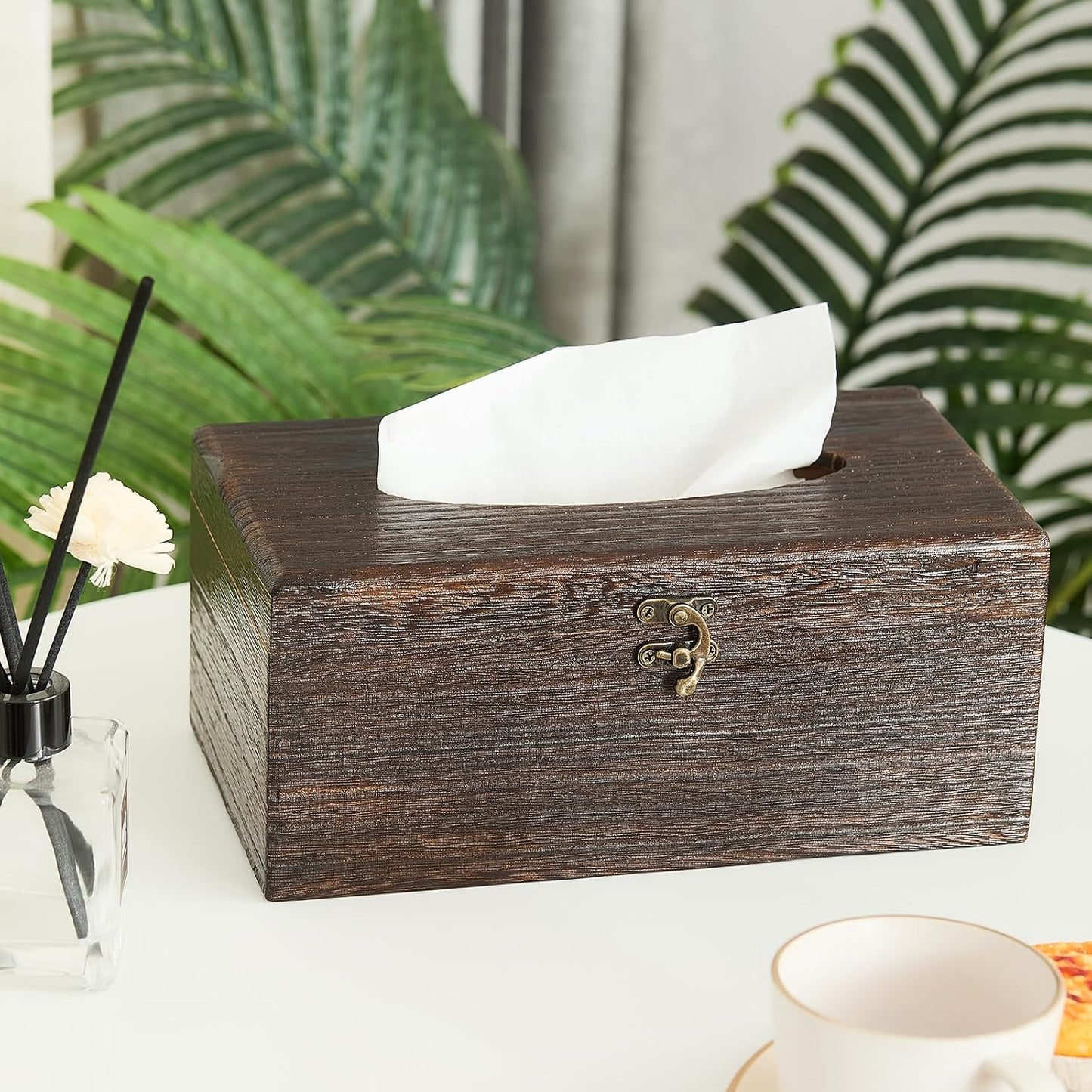 Decorative Wooden Tissue Box Cover / Rectangular