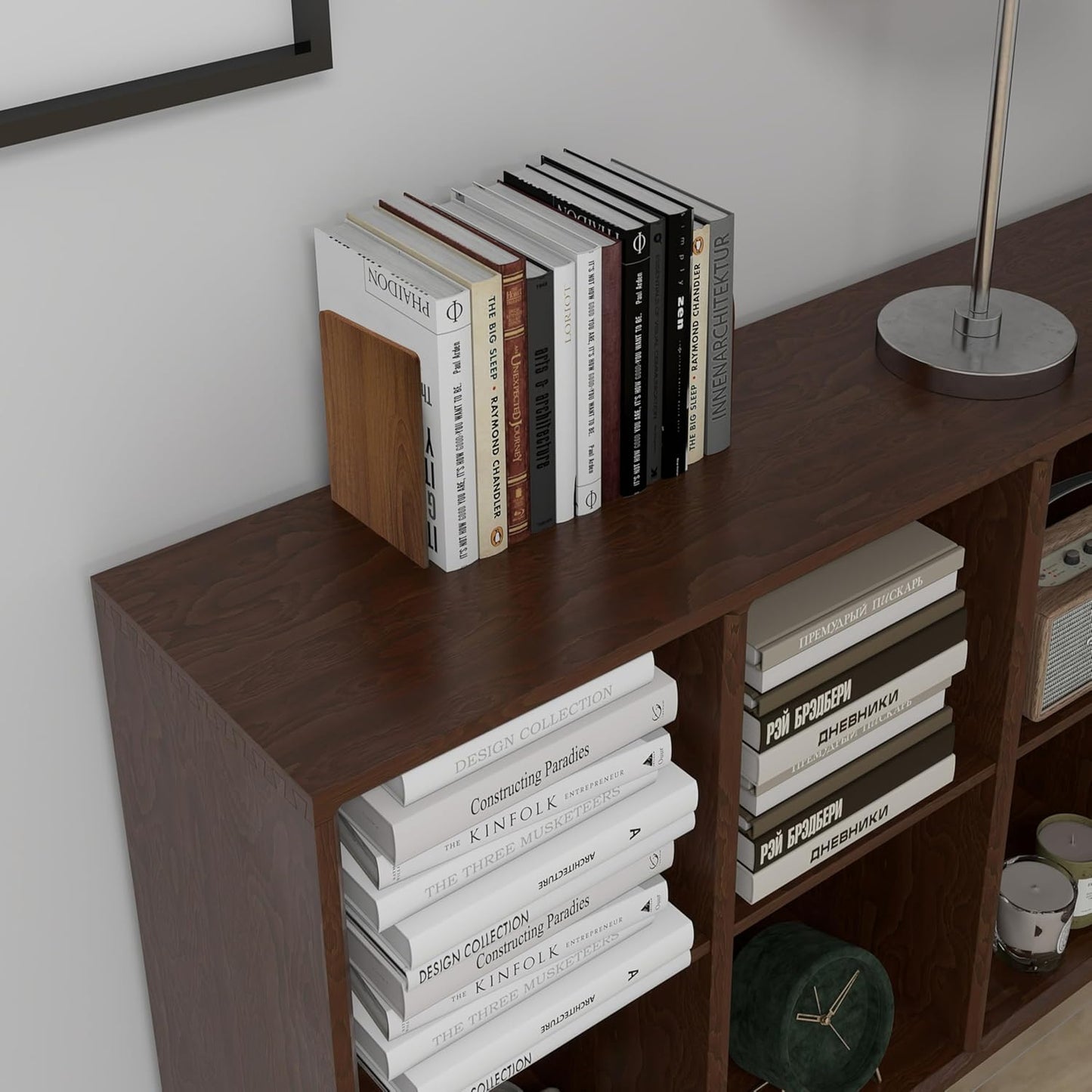 Walnut Wood Book Ends / 3 Pairs-square