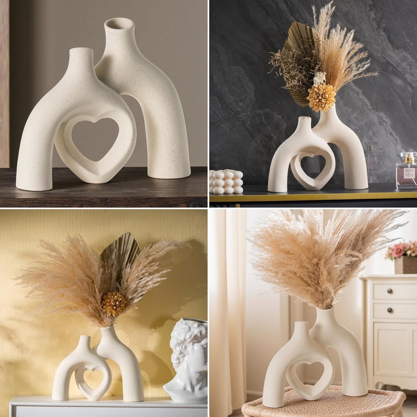 Modern Ceramic Vase / Milky White