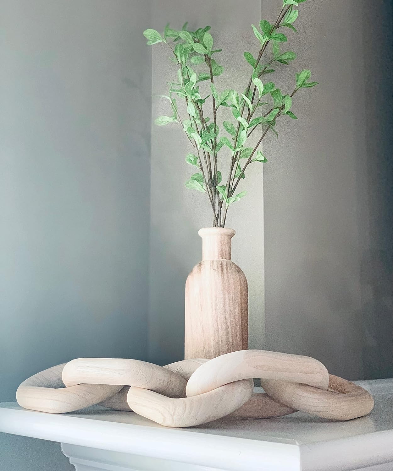 Wood Chain Link Decor / Natural