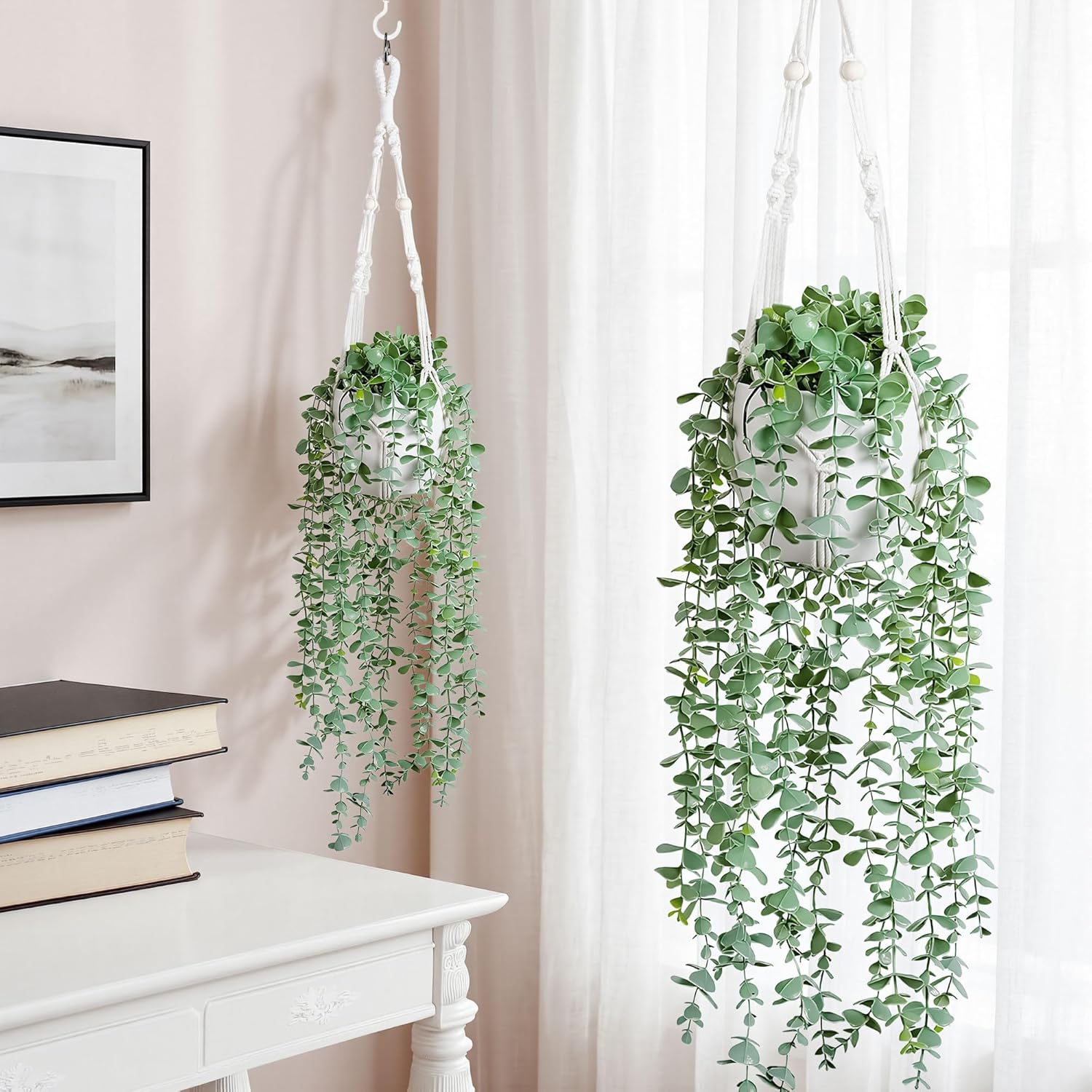 Artificial Hanging Plants / Eucalyptus / Set of 2