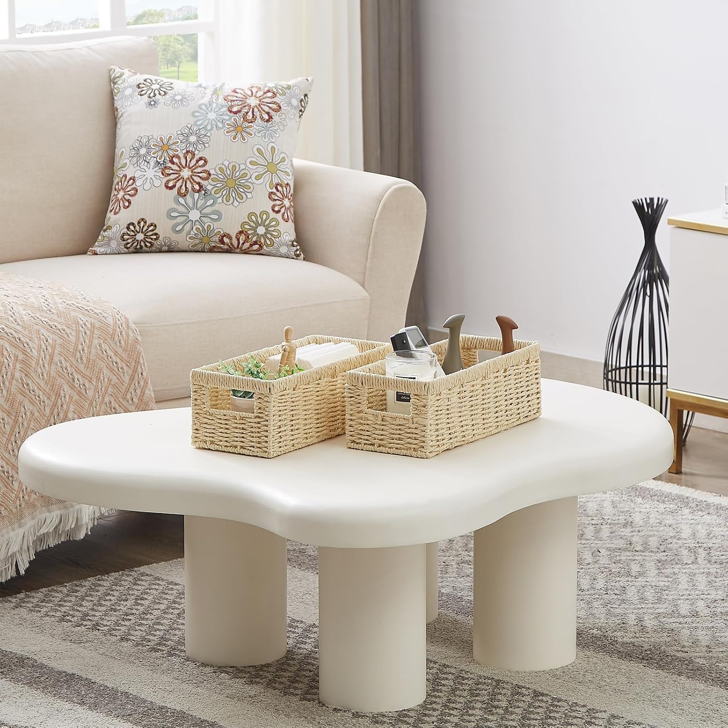 Wicker Baskets / Wicker Storage Basket / Paper Rope