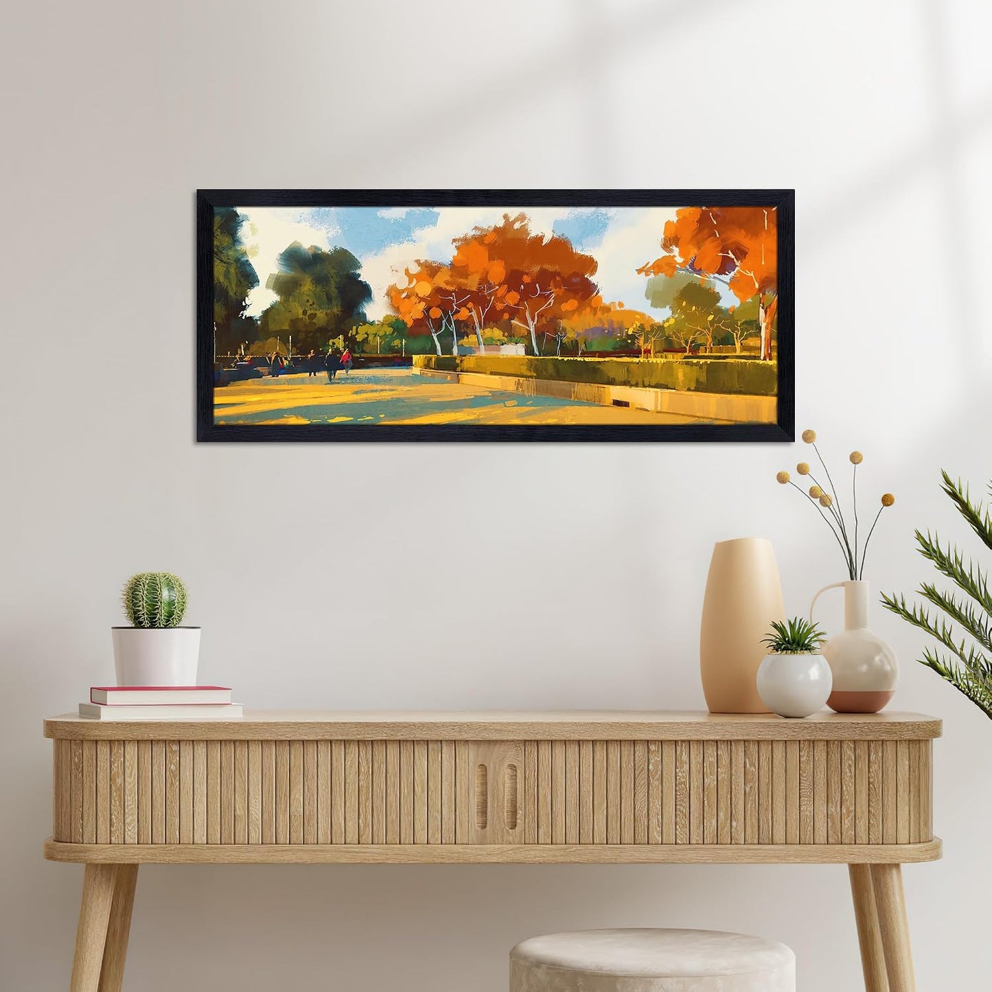 Giftgarden 4x6 Picture Frame Collage 4 Opening, 8x20 Frame Matted to Four 4x6 Photos with Mat for Wall Display, Black