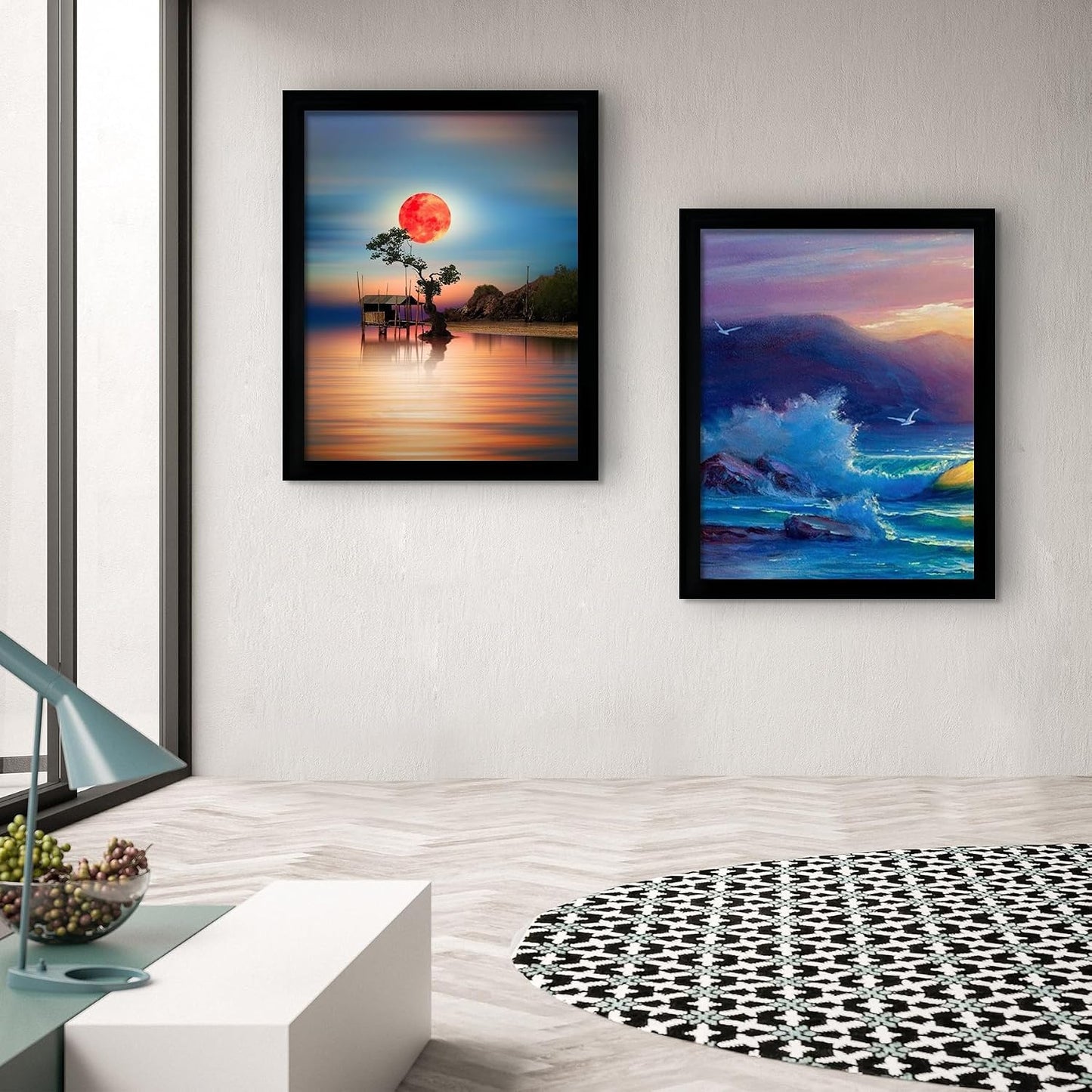 SESEAT 18x24 Frame, Wall Gallery Poster Picture Frame, Black, Pack of 4