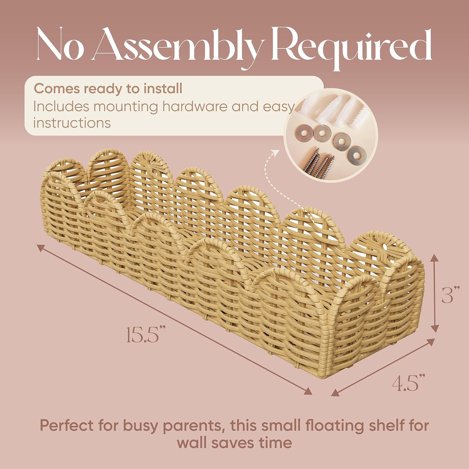 Rattan Nursery Book Shelf