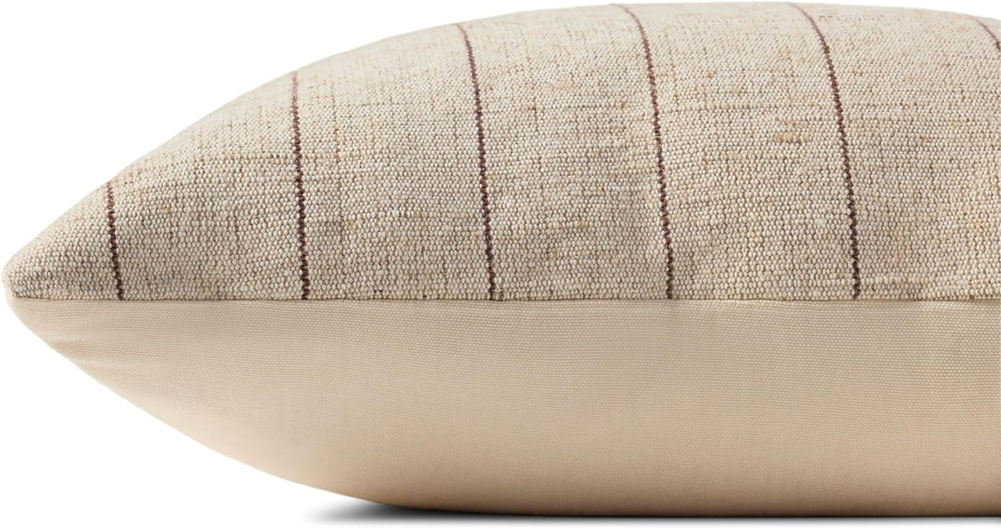 Amber Lewis Keisha Collection PAL0046 Natural/Brown 18'' x 18 / Natural / Brown / Cover Only