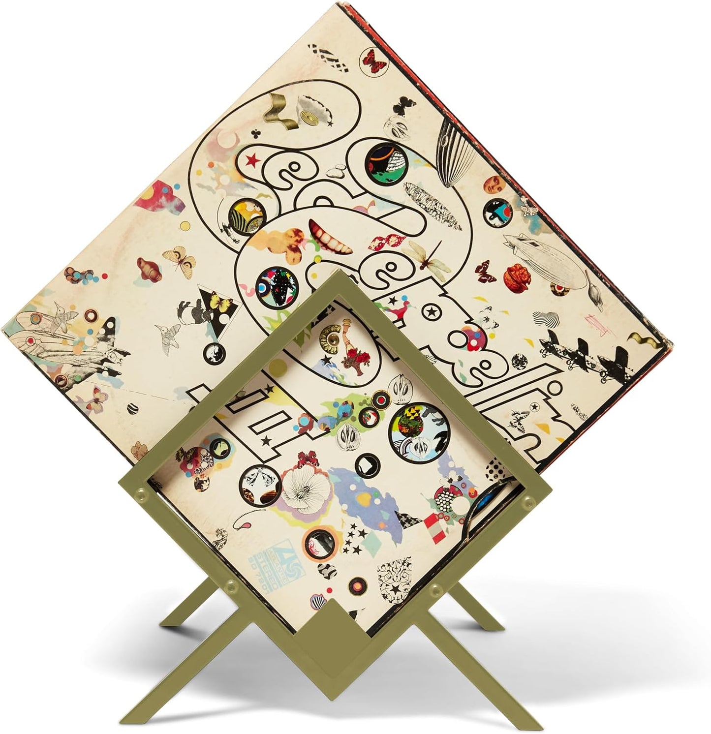MODERN VINYL Record Storage Holder - Vinyl Record Holder Stand 80-100 LP - Vinyl Record Storage RacK - Quick Assebmly