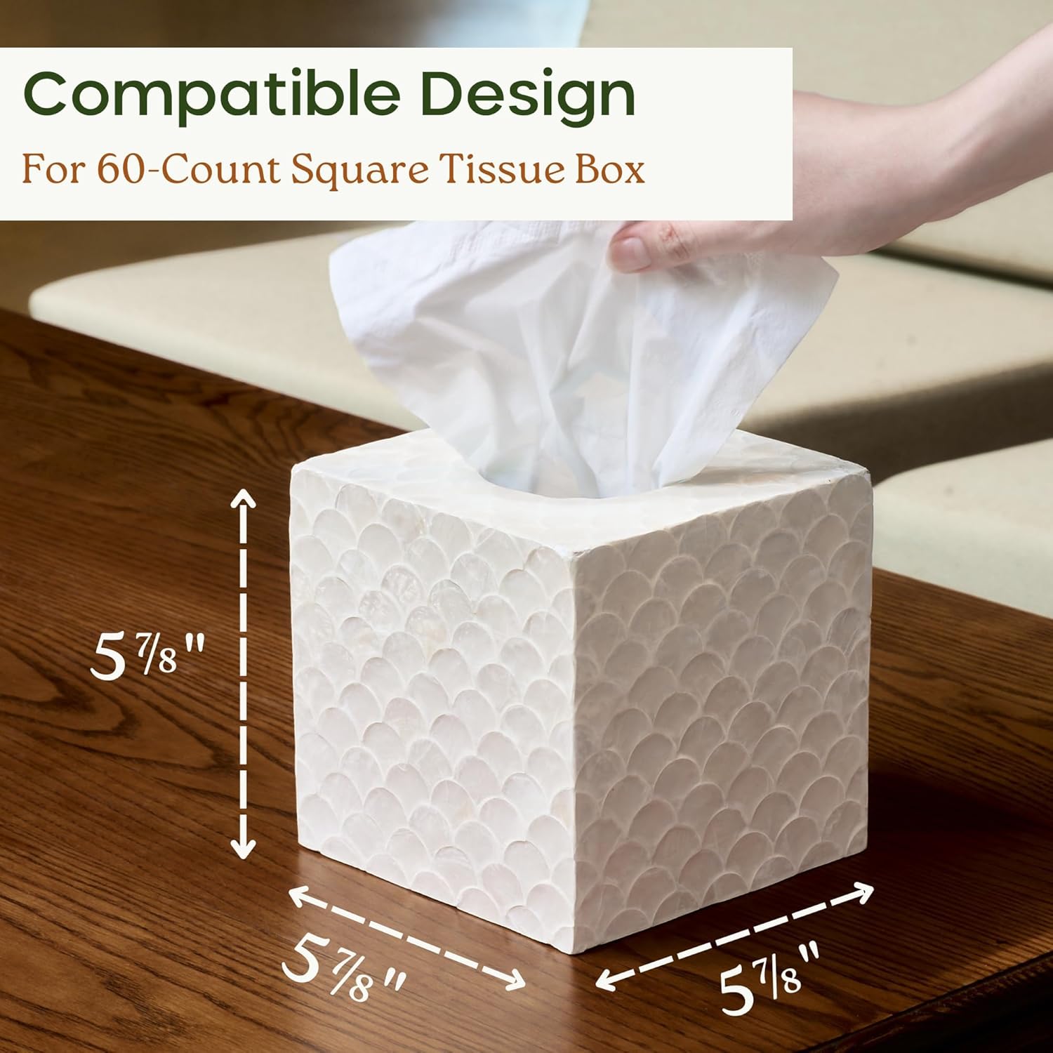 Decorative Tissue Holder / Square