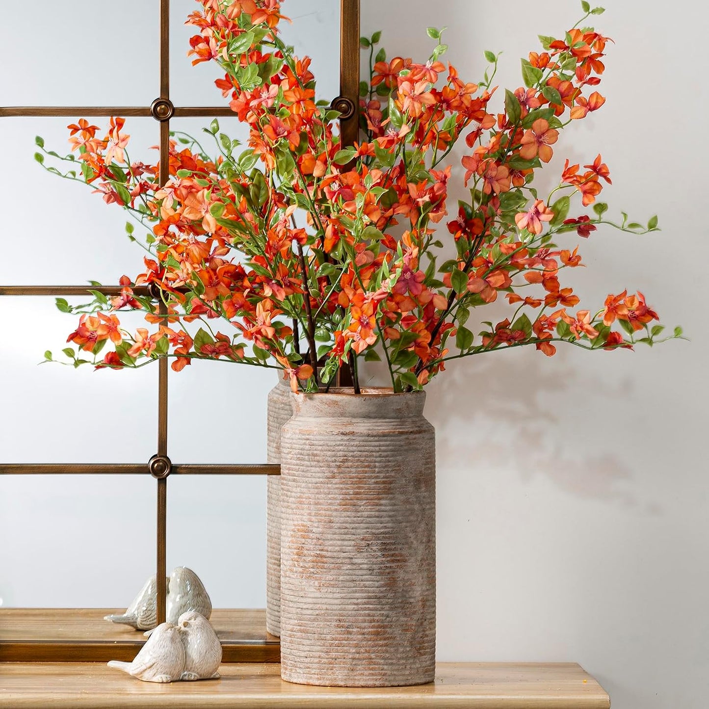 Ceramic Flower Vase Farmhouse Rustic Vase / 01-l-terra / 12 Inch