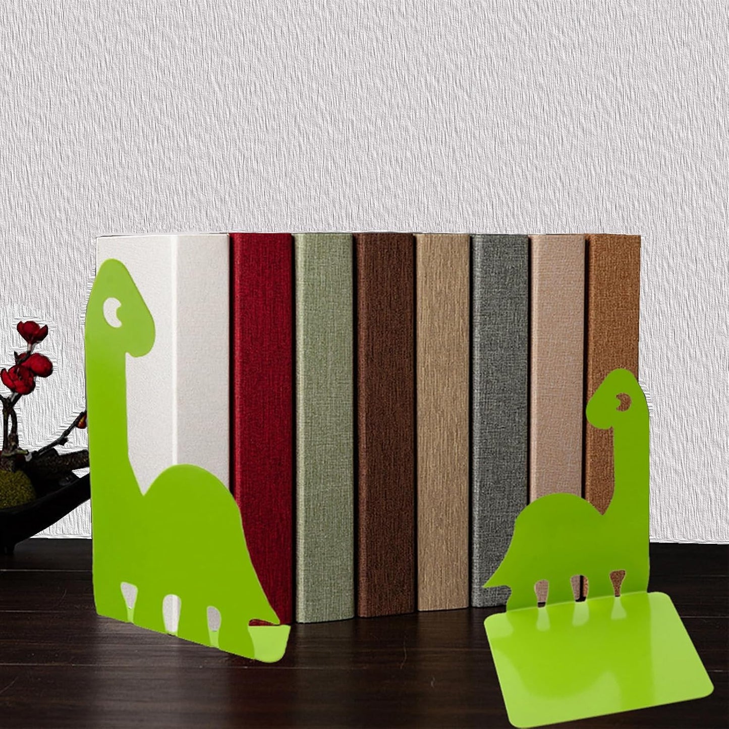 Decorative Metal Book Ends / Green