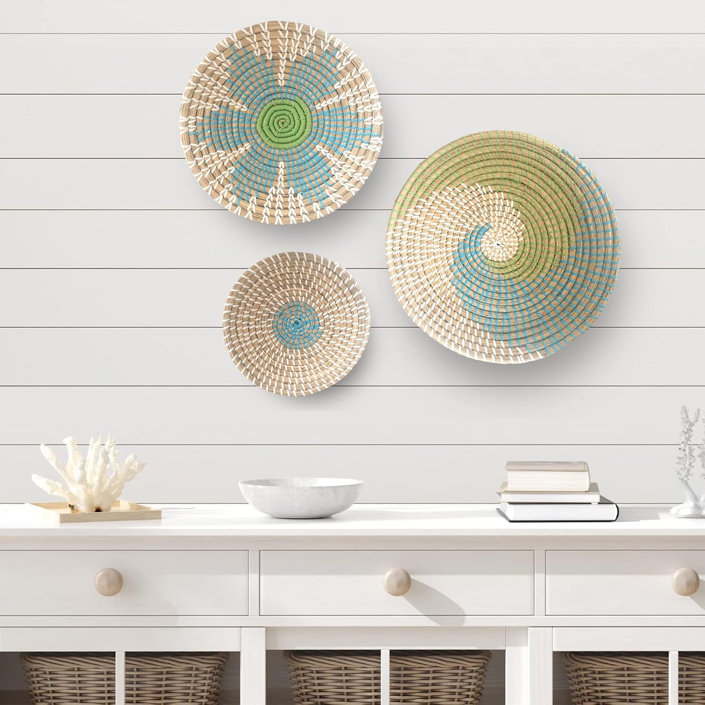 Wall Basket Decor / Beige / Set of 3