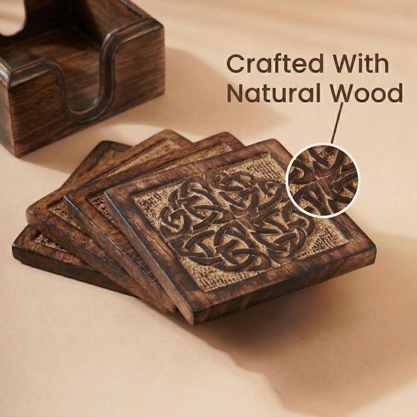 Drink Coasters and Holder / Set of 6