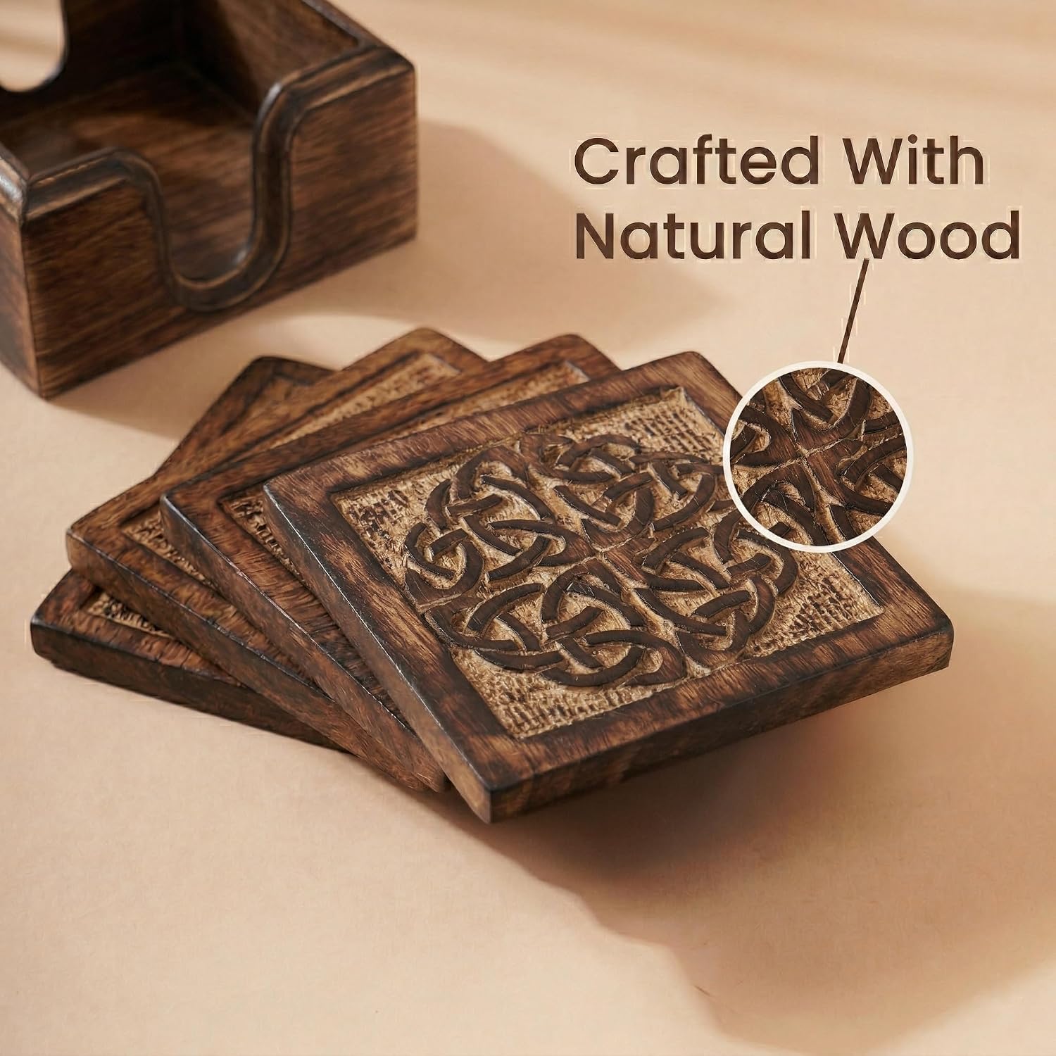 Drink Coasters and Holder / Set of 6