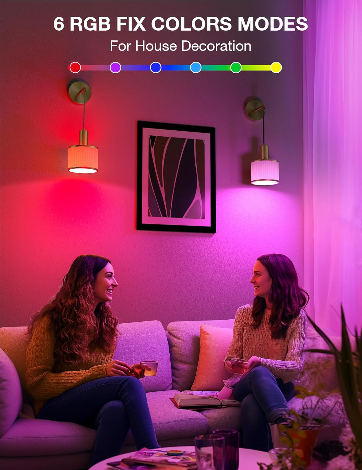 Battery Operated Wall Sconce Set of 2, Gold & Off-White Wireless Rechargeable Wall Lights with 5200mAh Dimmable