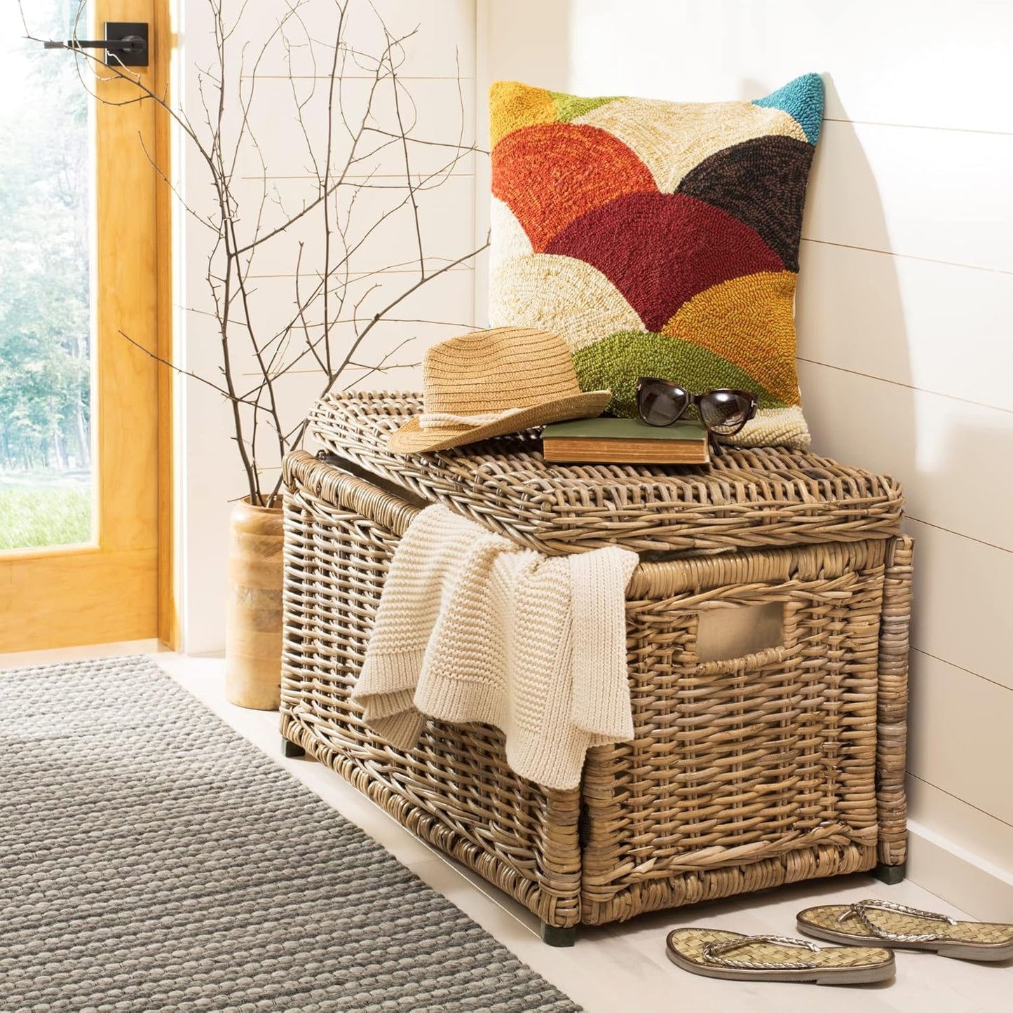 Rattan-Kubusoft Gray / Natural