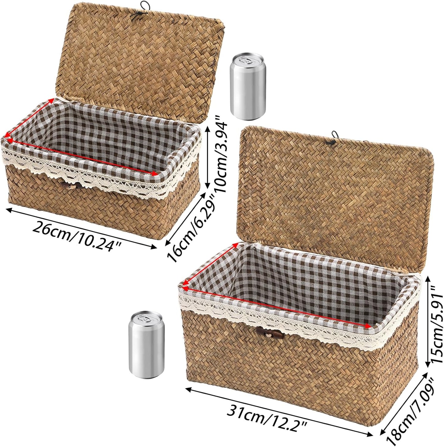 Seagrass Storage Baskets / Set of 2