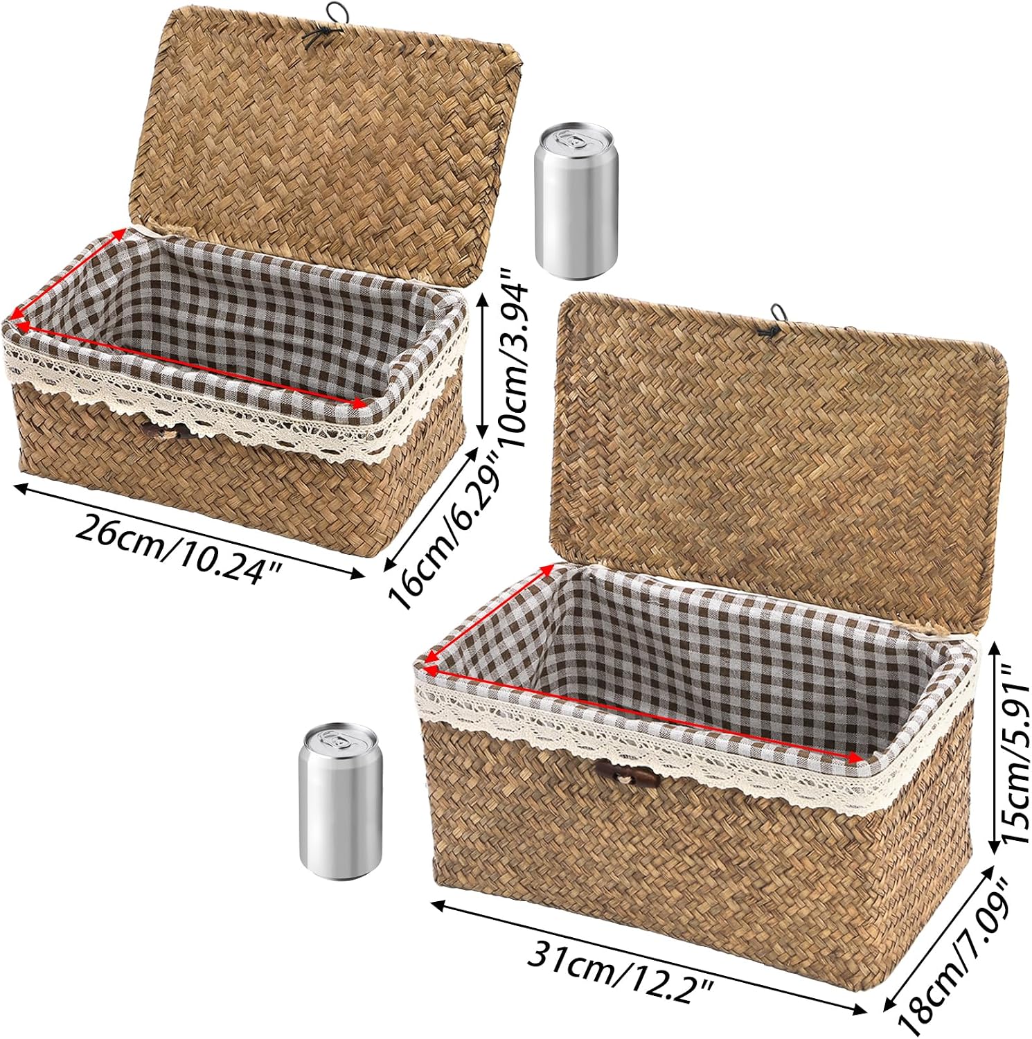 Seagrass Storage Baskets / Set of 2