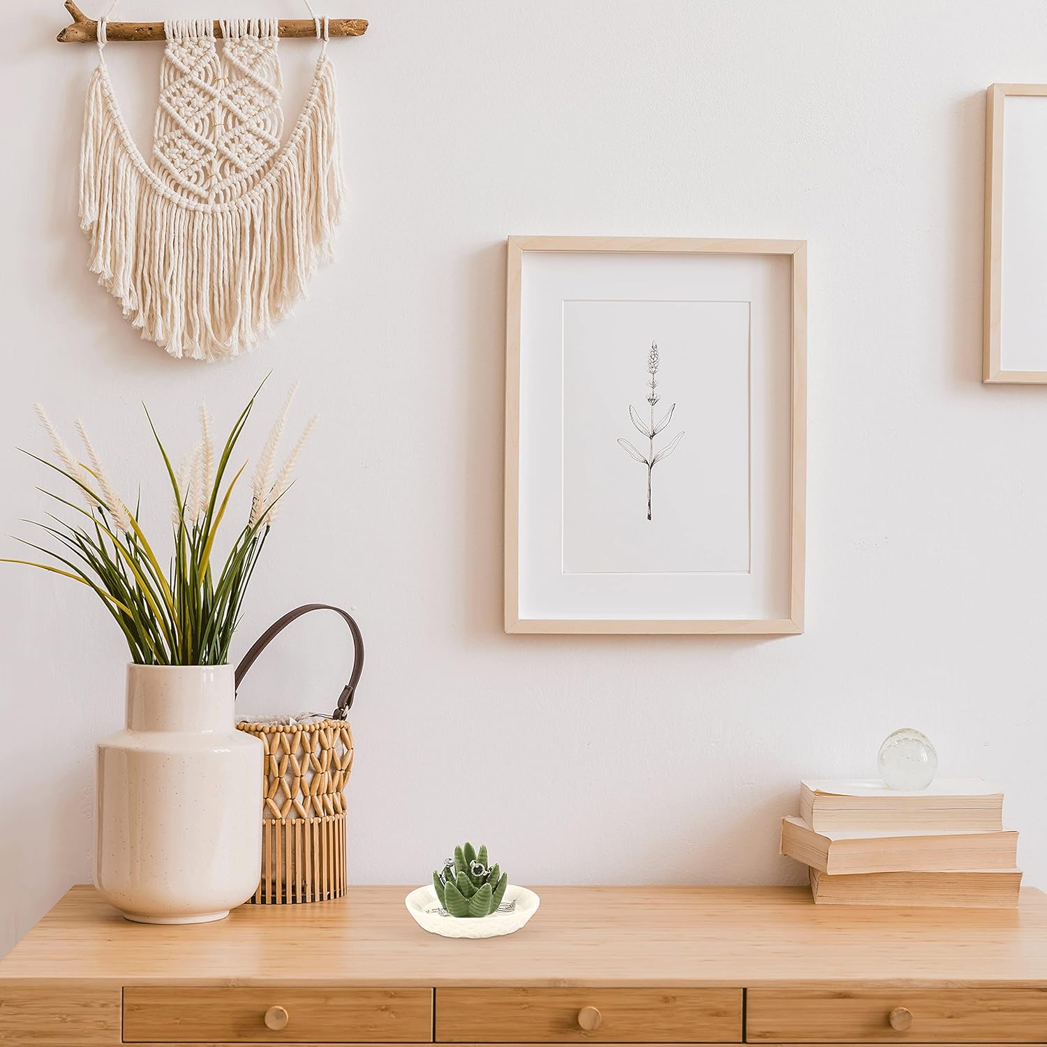 Ceramic Aloe Ring Holder / Cacti