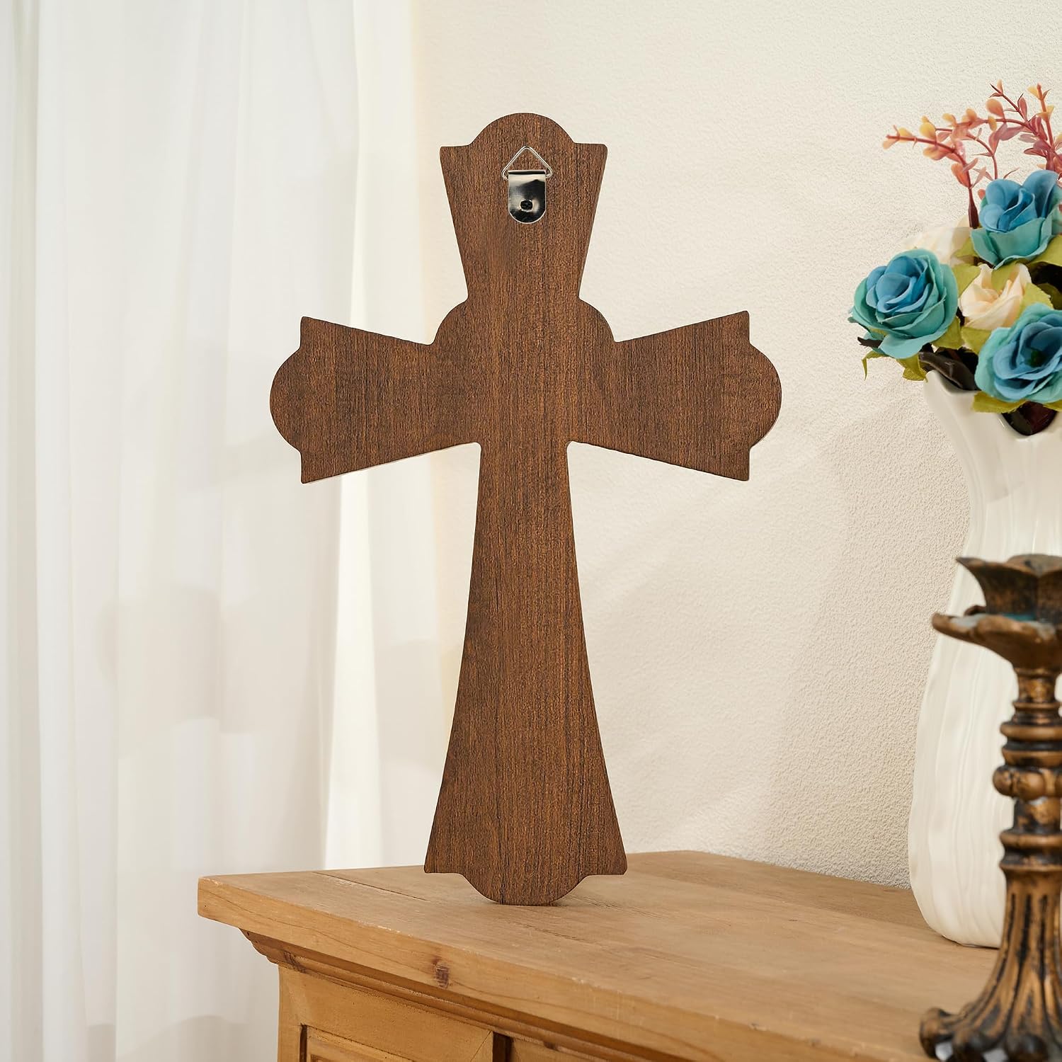 Wooden Wall Cross / 10"L x 6"W / 10 Inch
